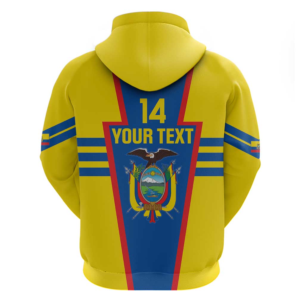 Custom Ecuador Football Hoodie Vamos La Tricolor LT14