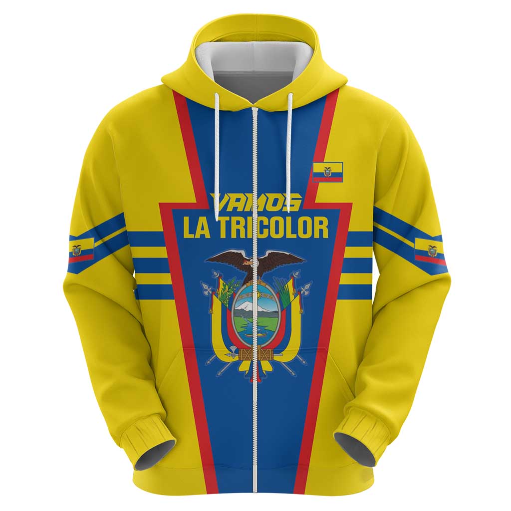 Custom Ecuador Football Hoodie Vamos La Tricolor LT14