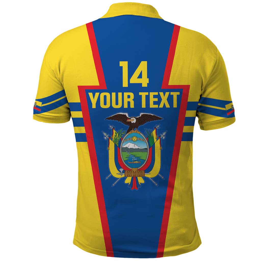 Custom Ecuador Football Polo Shirt Vamos La Tricolor LT14