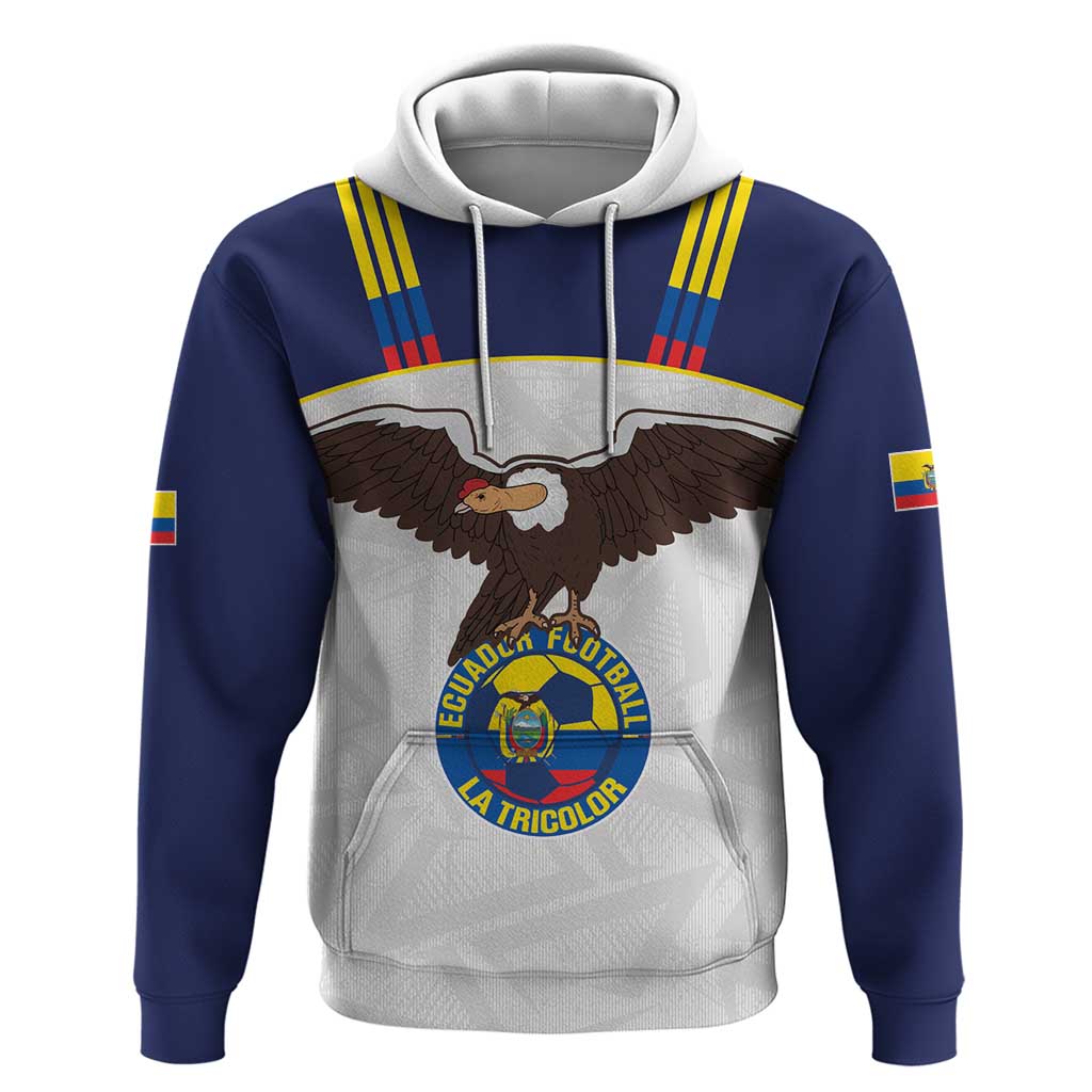 Custom Ecuador Football Hoodie La Tri Go Champions Condor Style LT14
