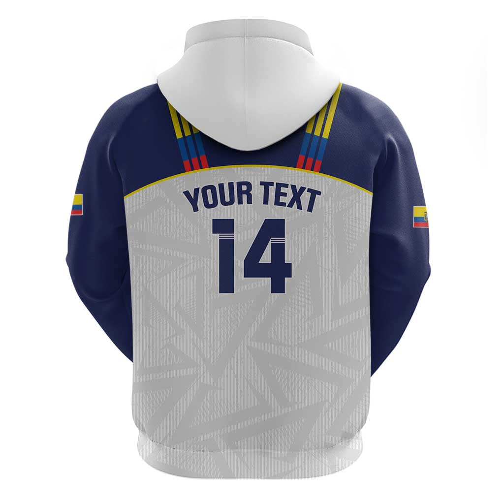 Custom Ecuador Football Hoodie La Tri Go Champions Condor Style LT14