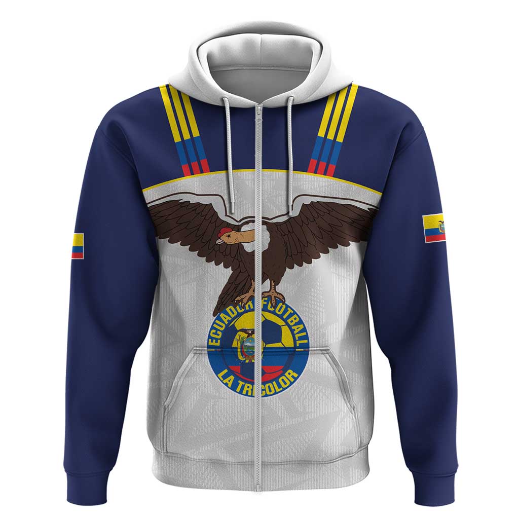 Custom Ecuador Football Hoodie La Tri Go Champions Condor Style LT14