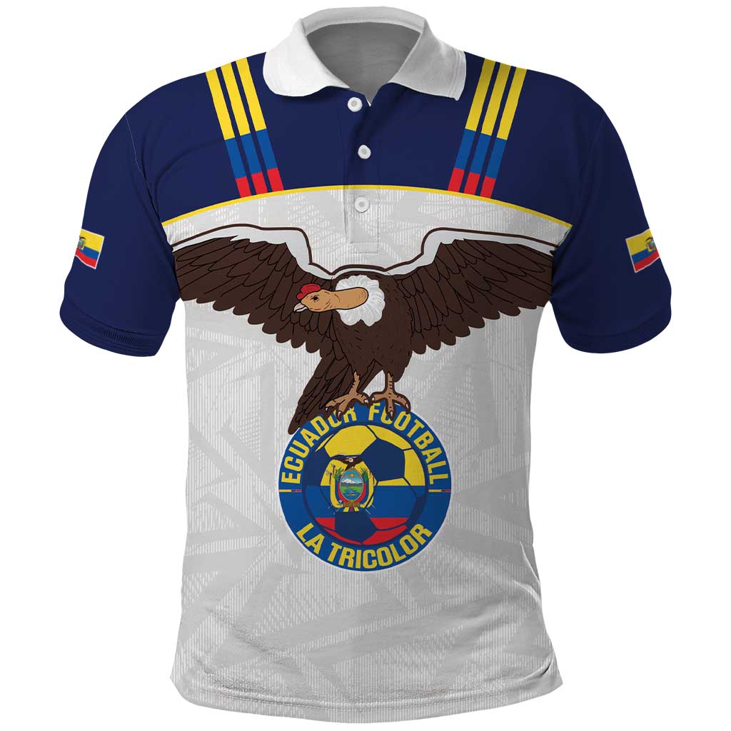 Custom Ecuador Football Polo Shirt La Tri Go Champions Condor Style LT14