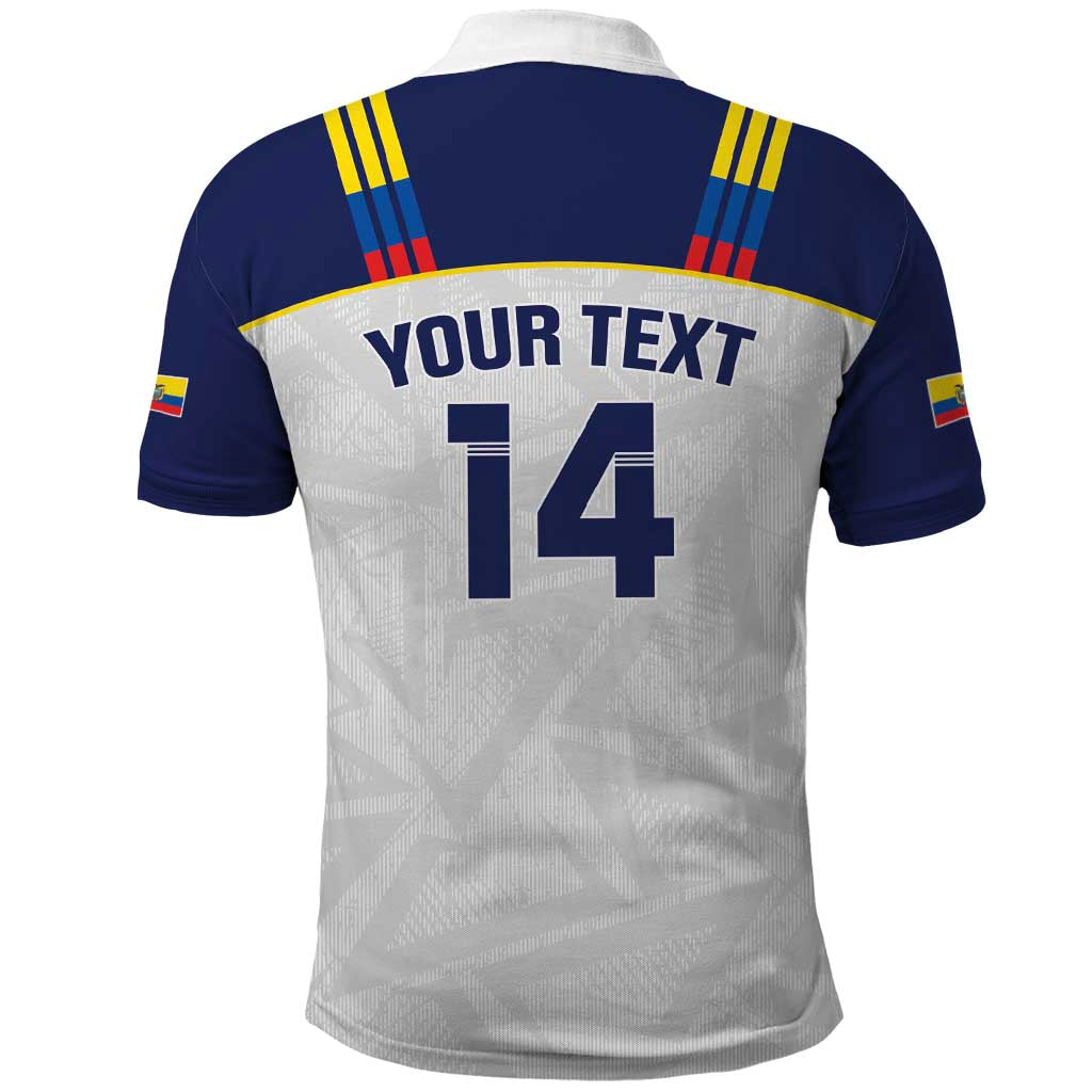 Custom Ecuador Football Polo Shirt La Tri Go Champions Condor Style LT14