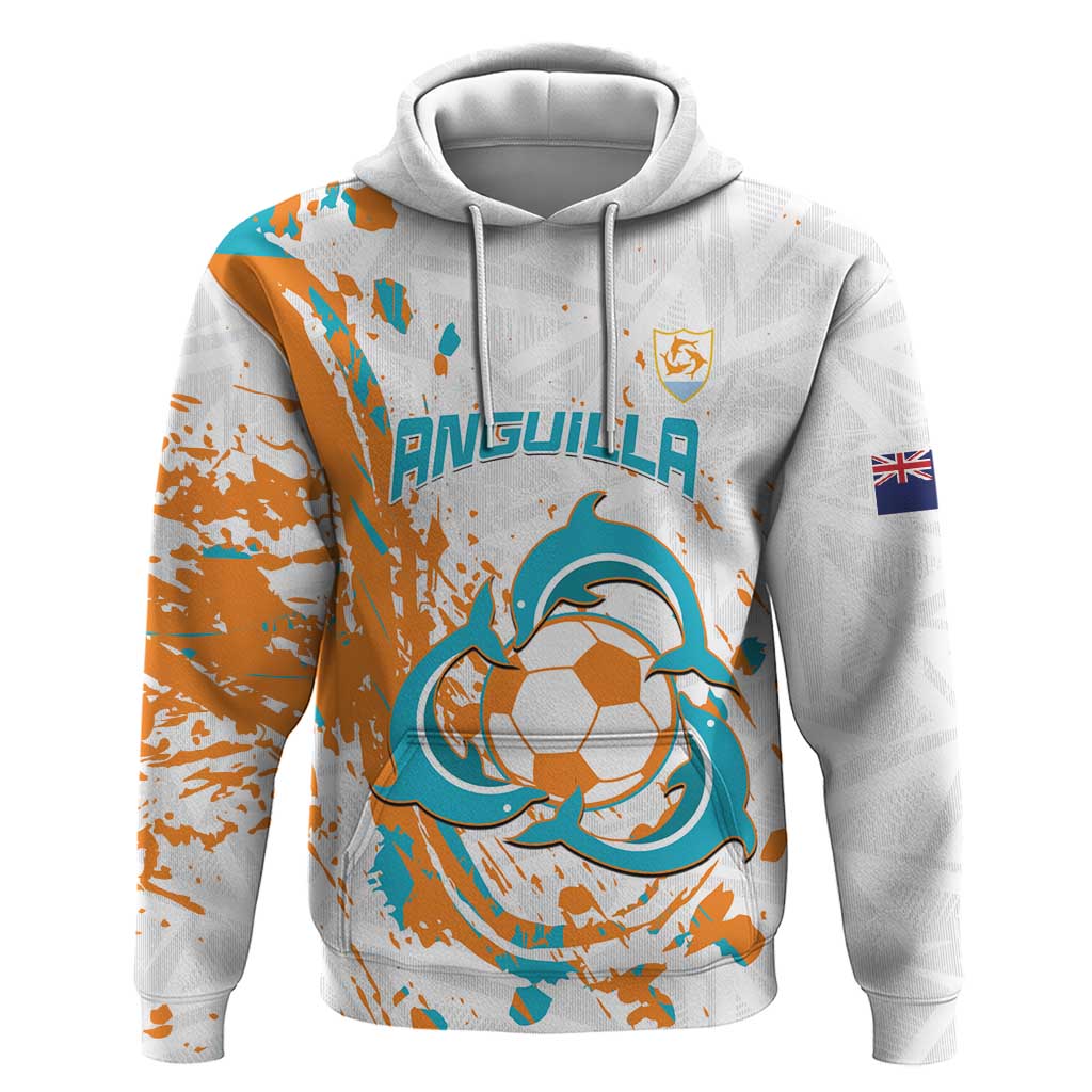 Custom Anguilla Football Hoodie Go Champions Grunge Style LT14
