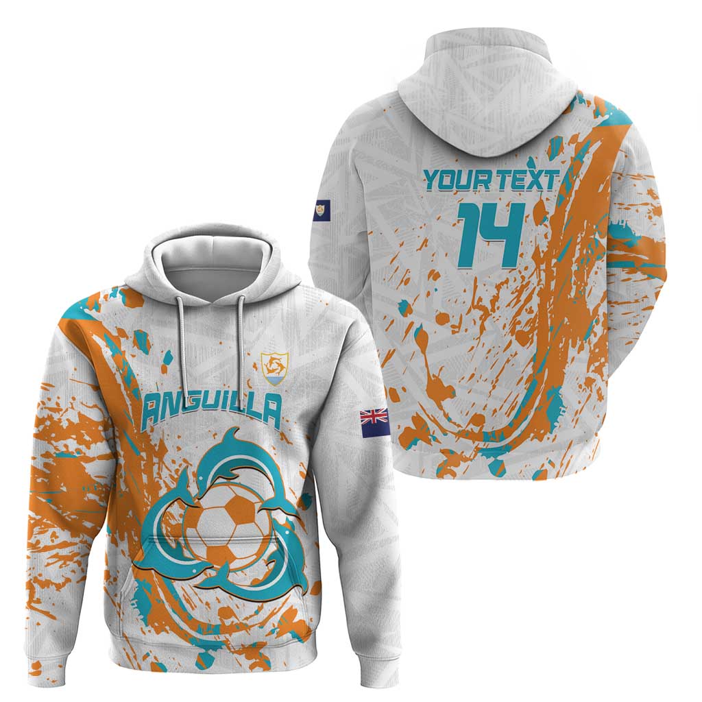 Custom Anguilla Football Hoodie Go Champions Grunge Style LT14