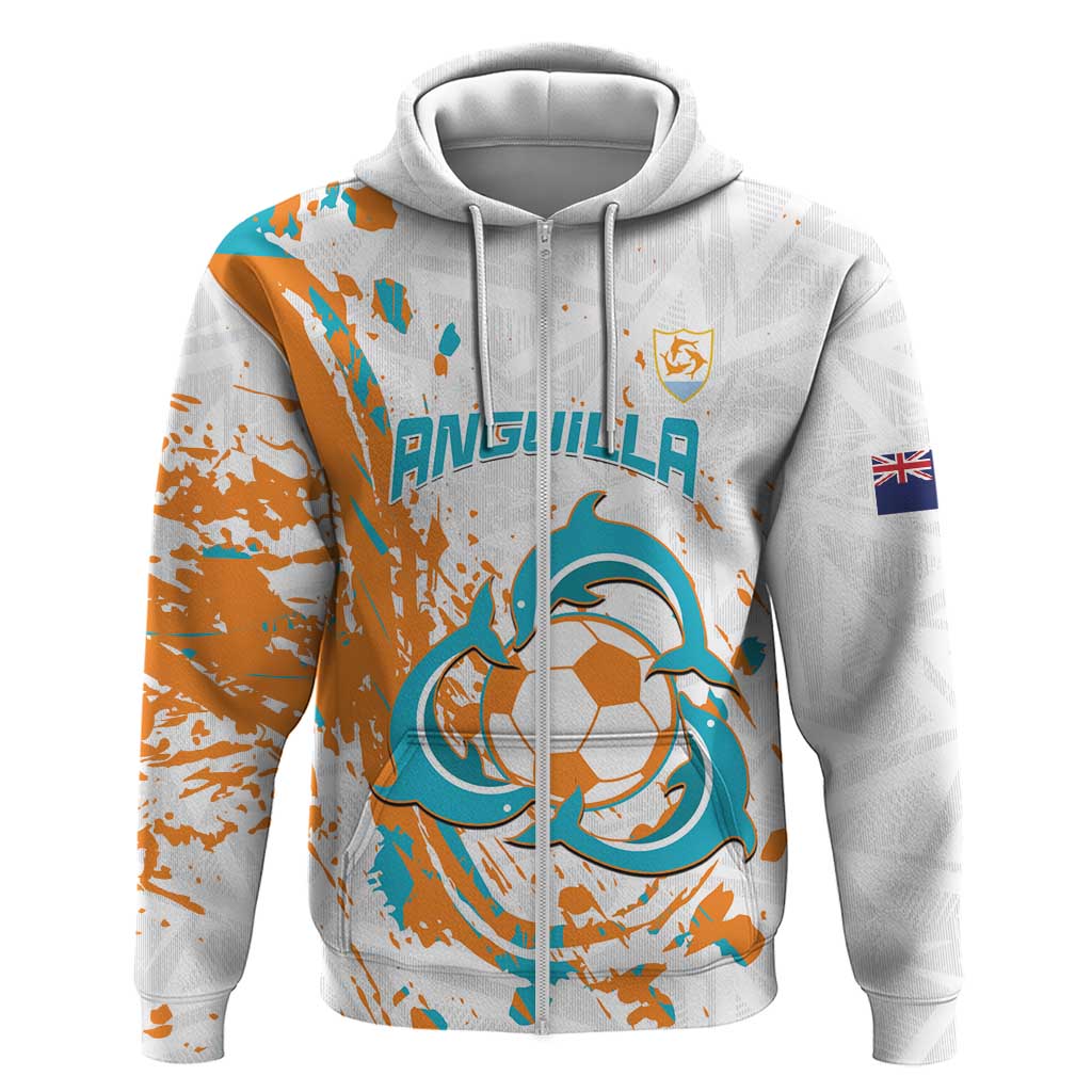 Custom Anguilla Football Hoodie Go Champions Grunge Style LT14