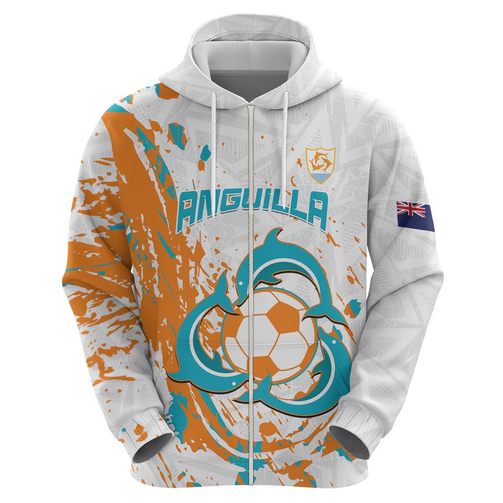 Custom Anguilla Football Hoodie Go Champions Grunge Style LT14