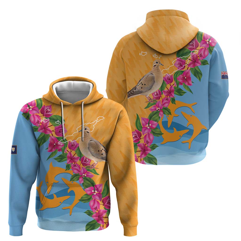 Anguilla Hoodie Coat Of Arms With Zenaida Dove LT14