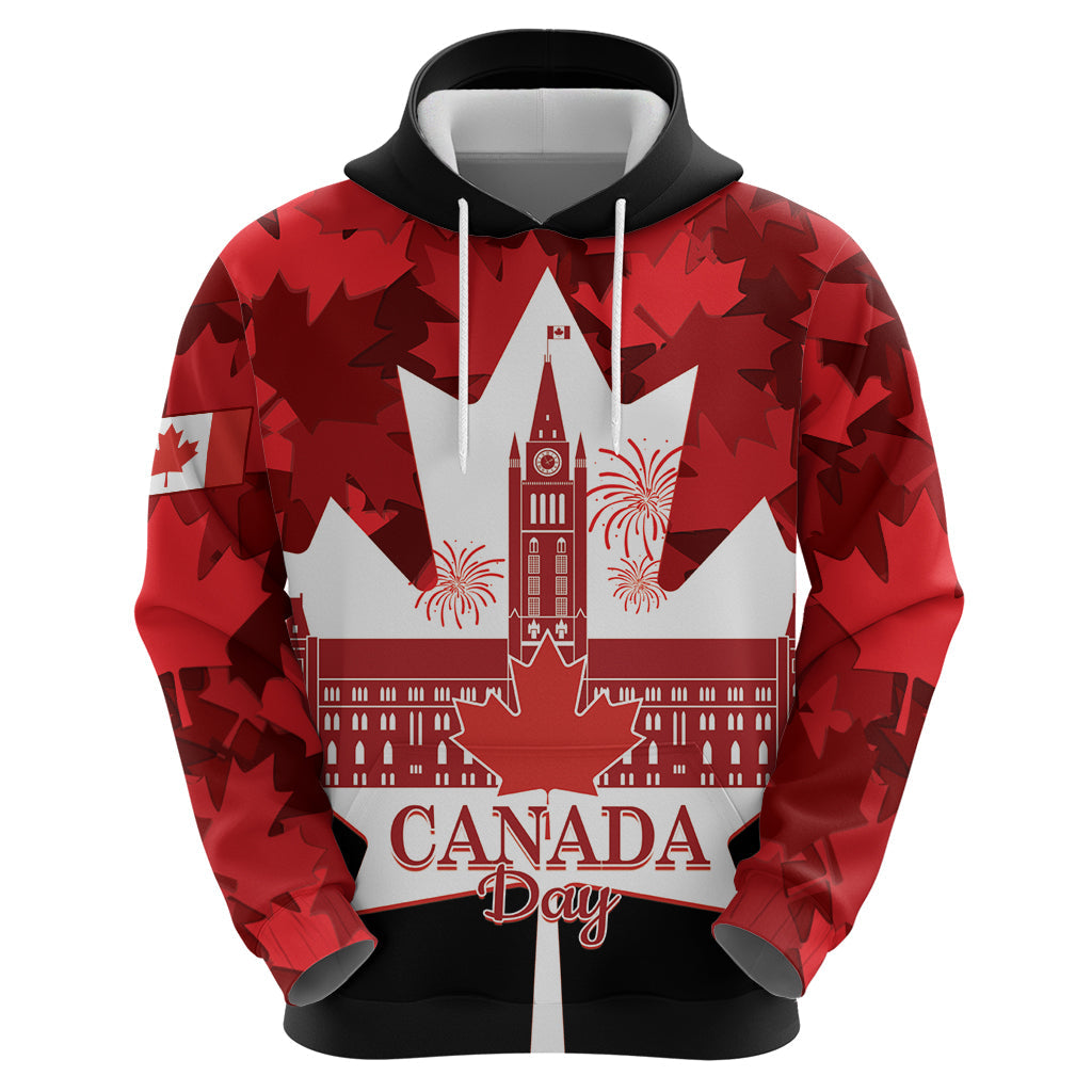 Canada Day Hoodie 2024 Canadian Maple Leaf Pattern LT14