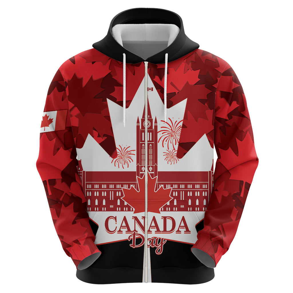 Canada Day Hoodie 2024 Canadian Maple Leaf Pattern LT14
