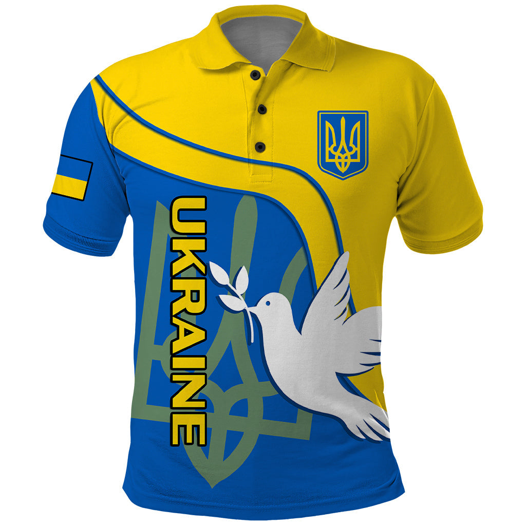 Ukraine Polo Shirt Slava Ukraini Sporty Version LT14