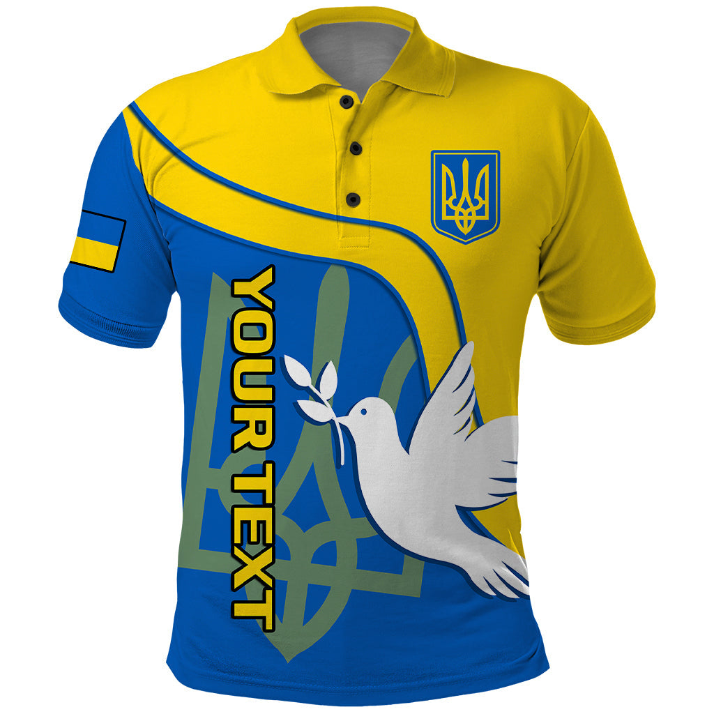Personalised Ukraine Polo Shirt Slava Ukraini Sporty Version LT14