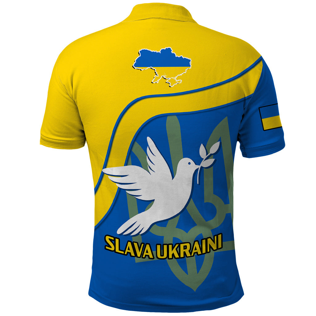 Personalised Ukraine Polo Shirt Slava Ukraini Sporty Version LT14