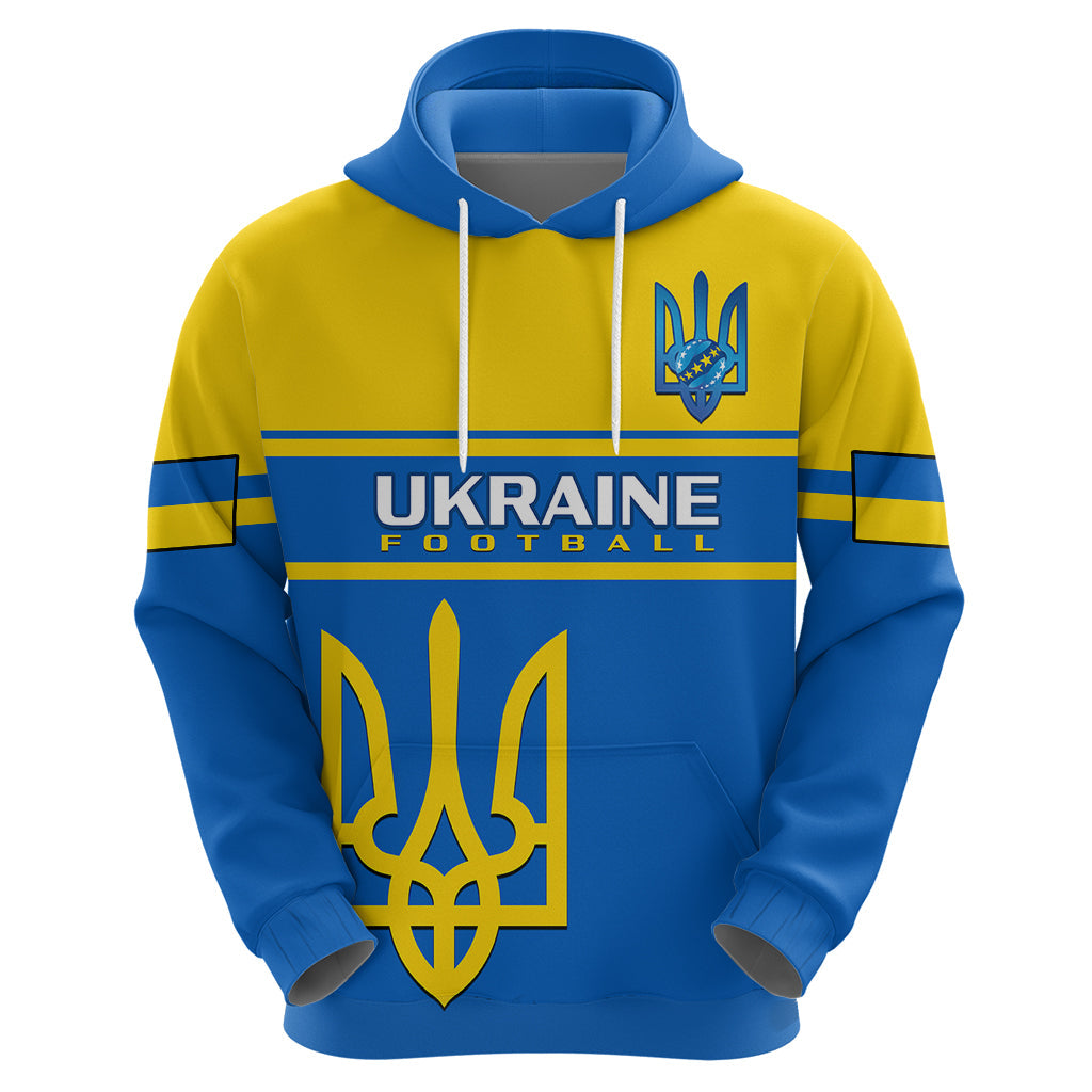 Personalised Ukraine Football Hoodie Come On Ukraina LT14