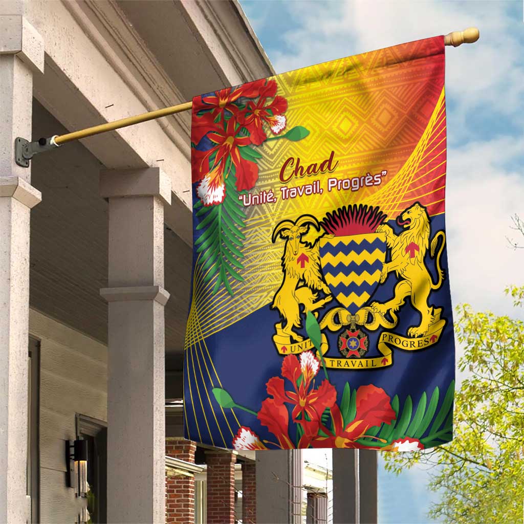Chad Independence Day Garden Flag Happy 64 Years Of Independence LT14