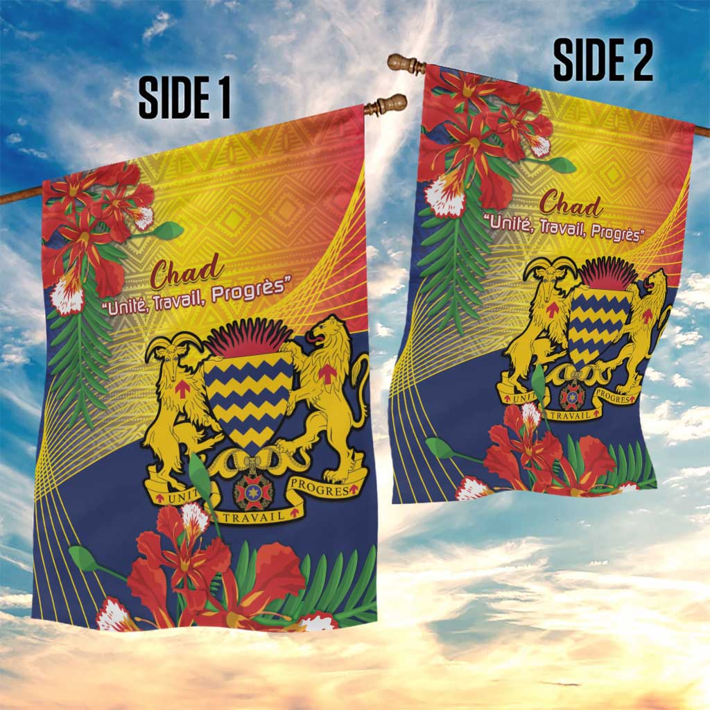 Chad Independence Day Garden Flag Happy 64 Years Of Independence LT14