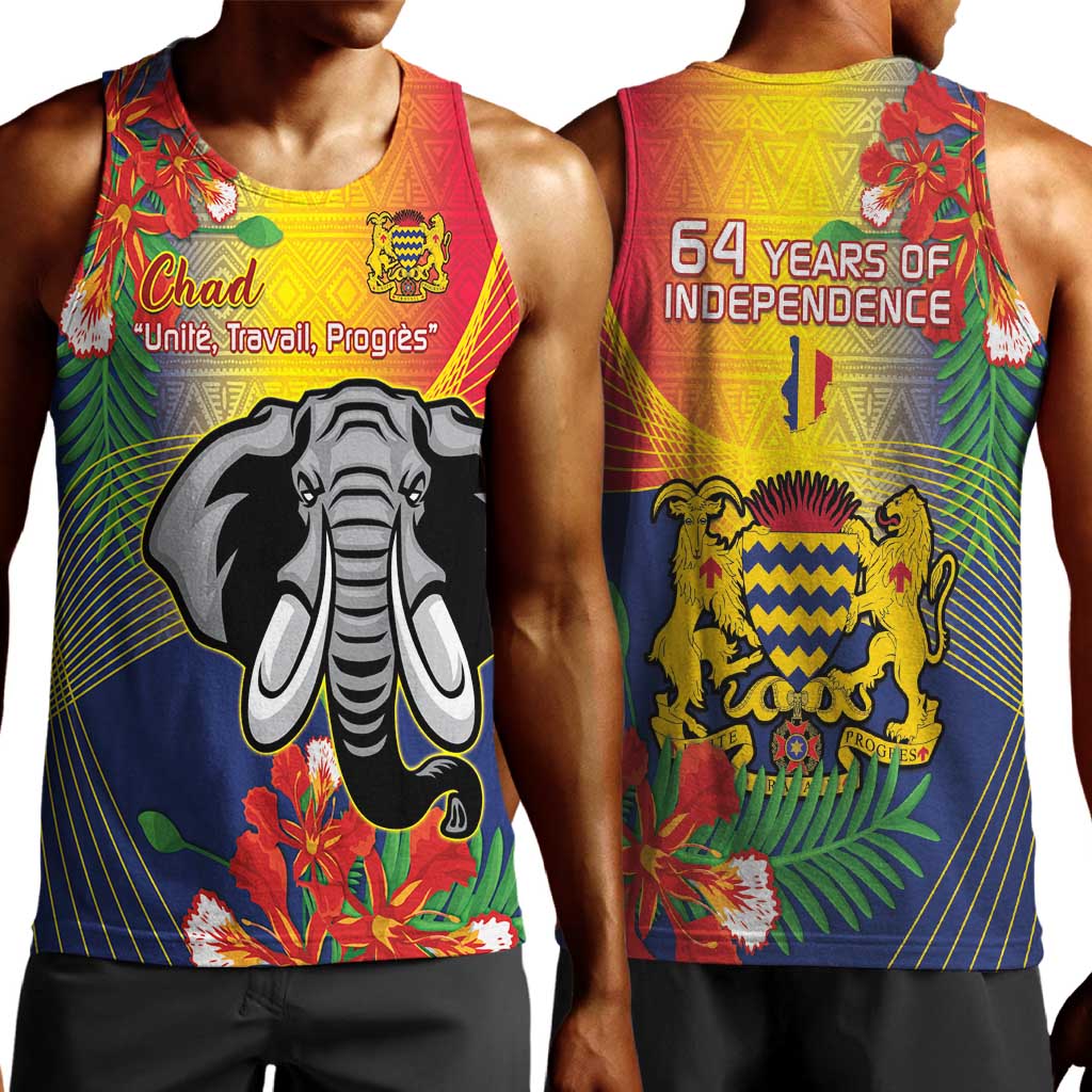 Chad Independence Day Men Tank Top Happy 64 Years Of Independence LT14