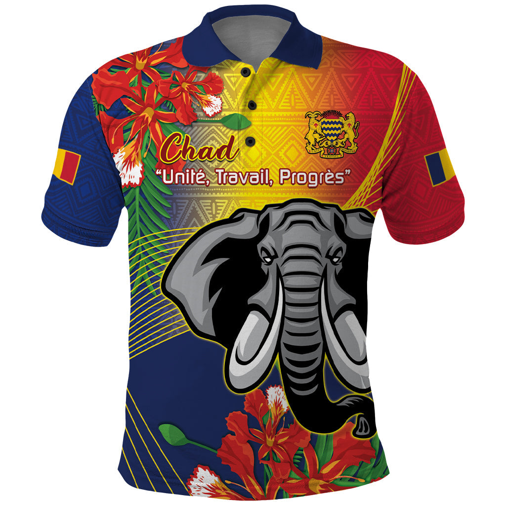 Chad Independence Day Polo Shirt Happy 64 Years Of Independence LT14
