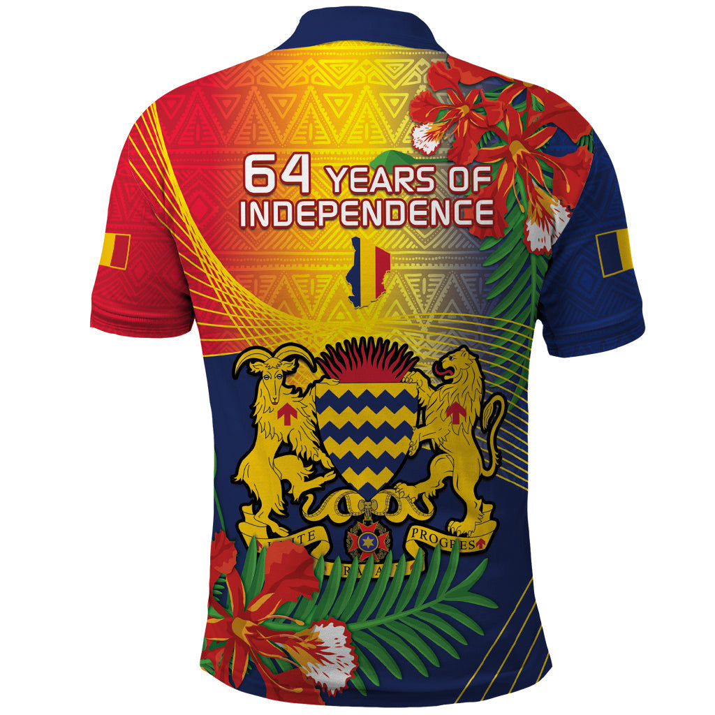 Chad Independence Day Polo Shirt Happy 64 Years Of Independence LT14