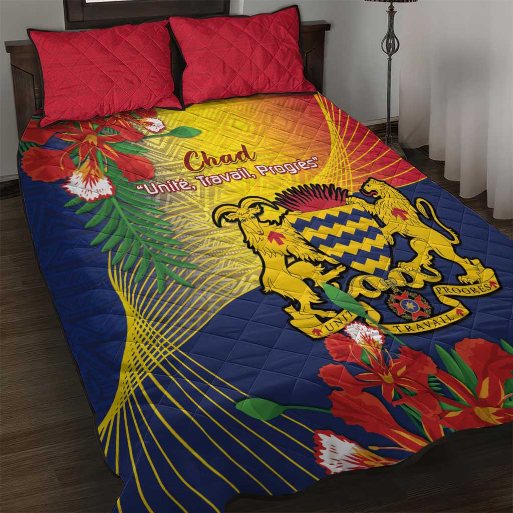 Chad Independence Day Quilt Bed Set Happy 64 Years Of Independence LT14