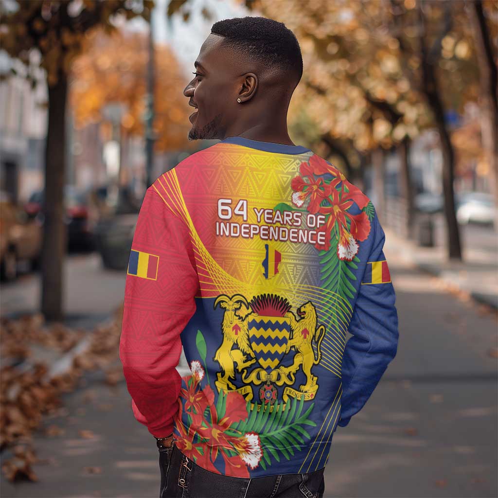 Chad Independence Day Sweatshirt Happy 64 Years Of Independence LT14
