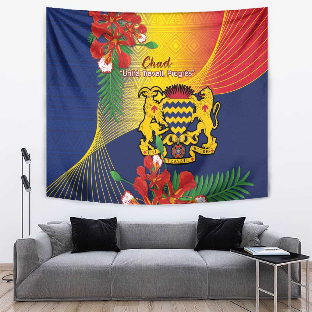 Chad Independence Day Tapestry Happy 64 Years Of Independence LT14