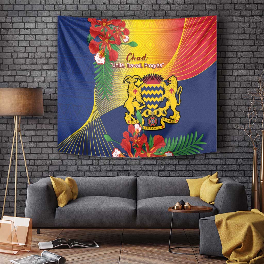 Chad Independence Day Tapestry Happy 64 Years Of Independence LT14