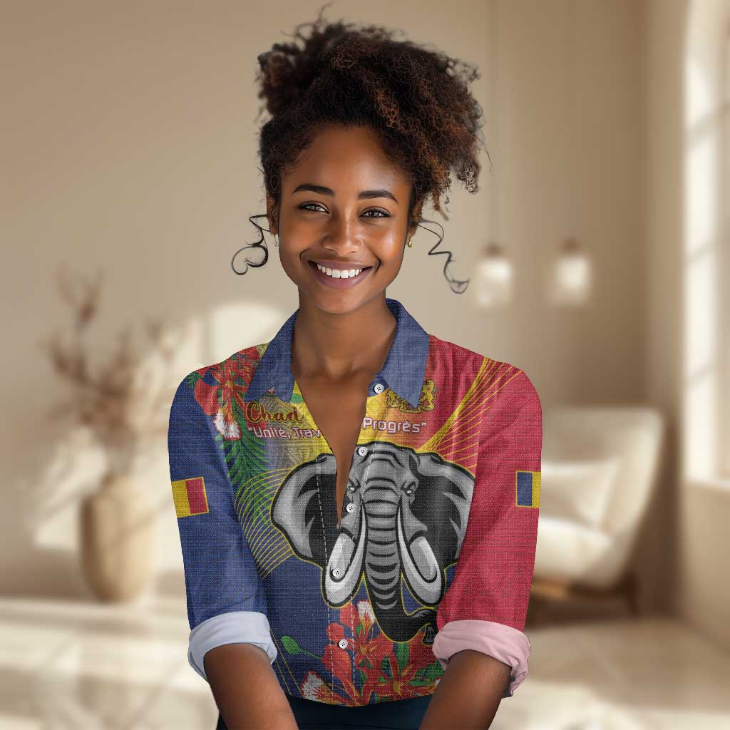 Chad Independence Day Women Casual Shirt Happy 64 Years Of Independence LT14