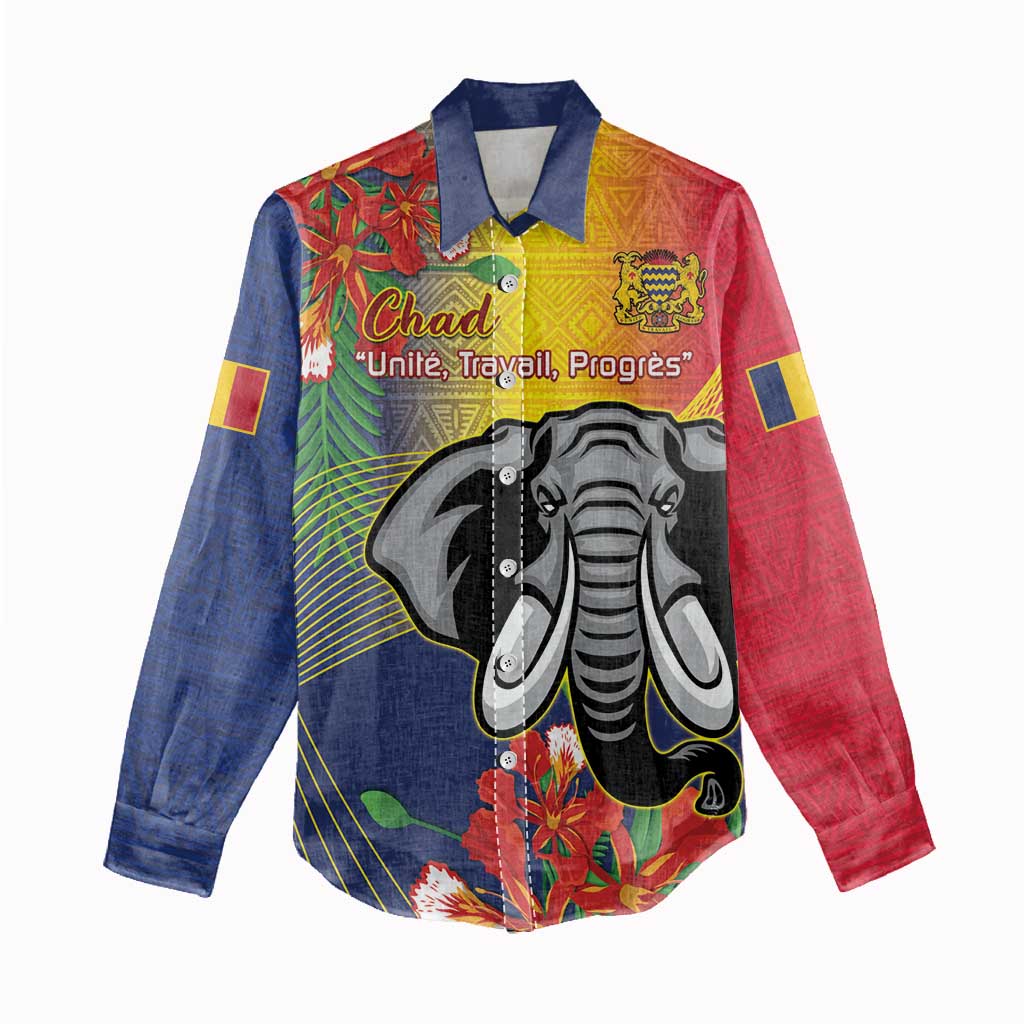 Chad Independence Day Women Casual Shirt Happy 64 Years Of Independence LT14
