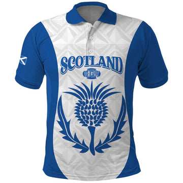 Scotland Rugby 2025 Custom Polo Shirt Come On Thistle LT14