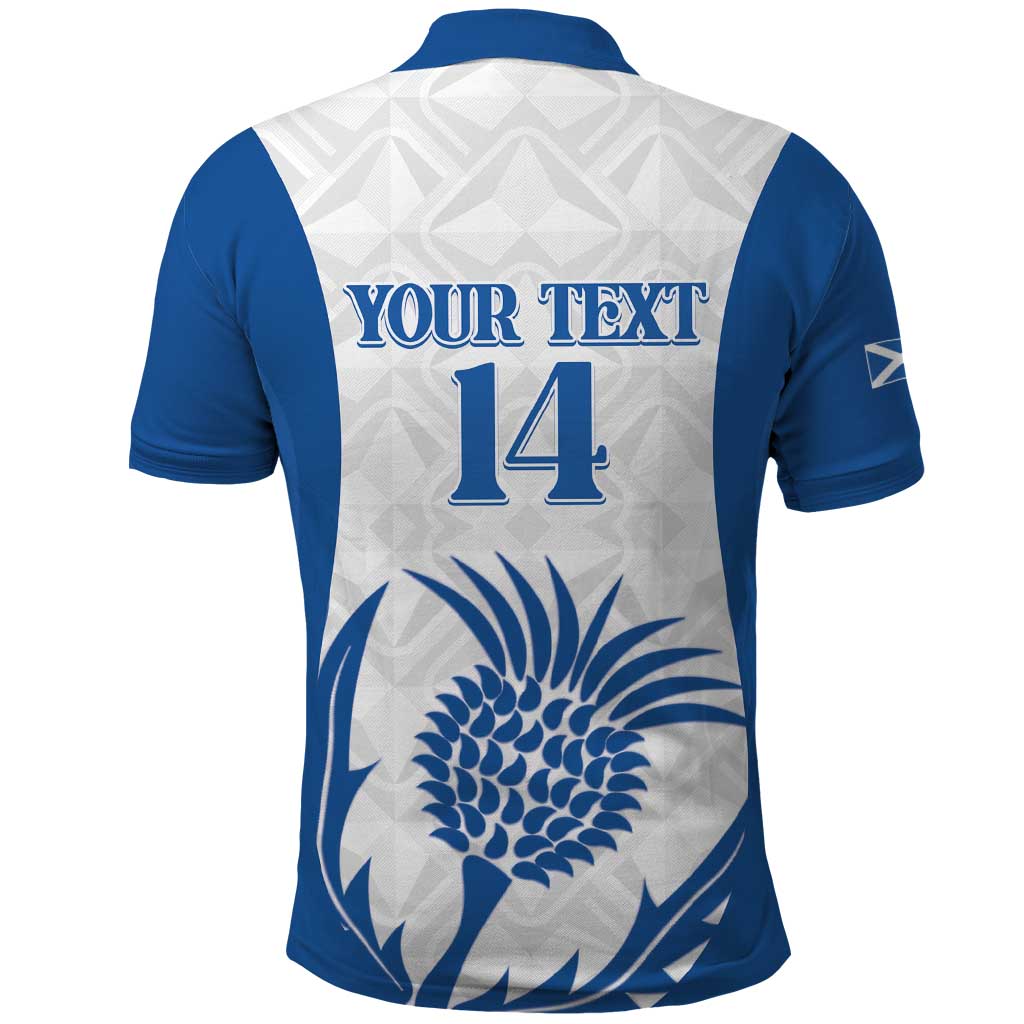 Scotland Rugby 2025 Custom Polo Shirt Come On Thistle LT14