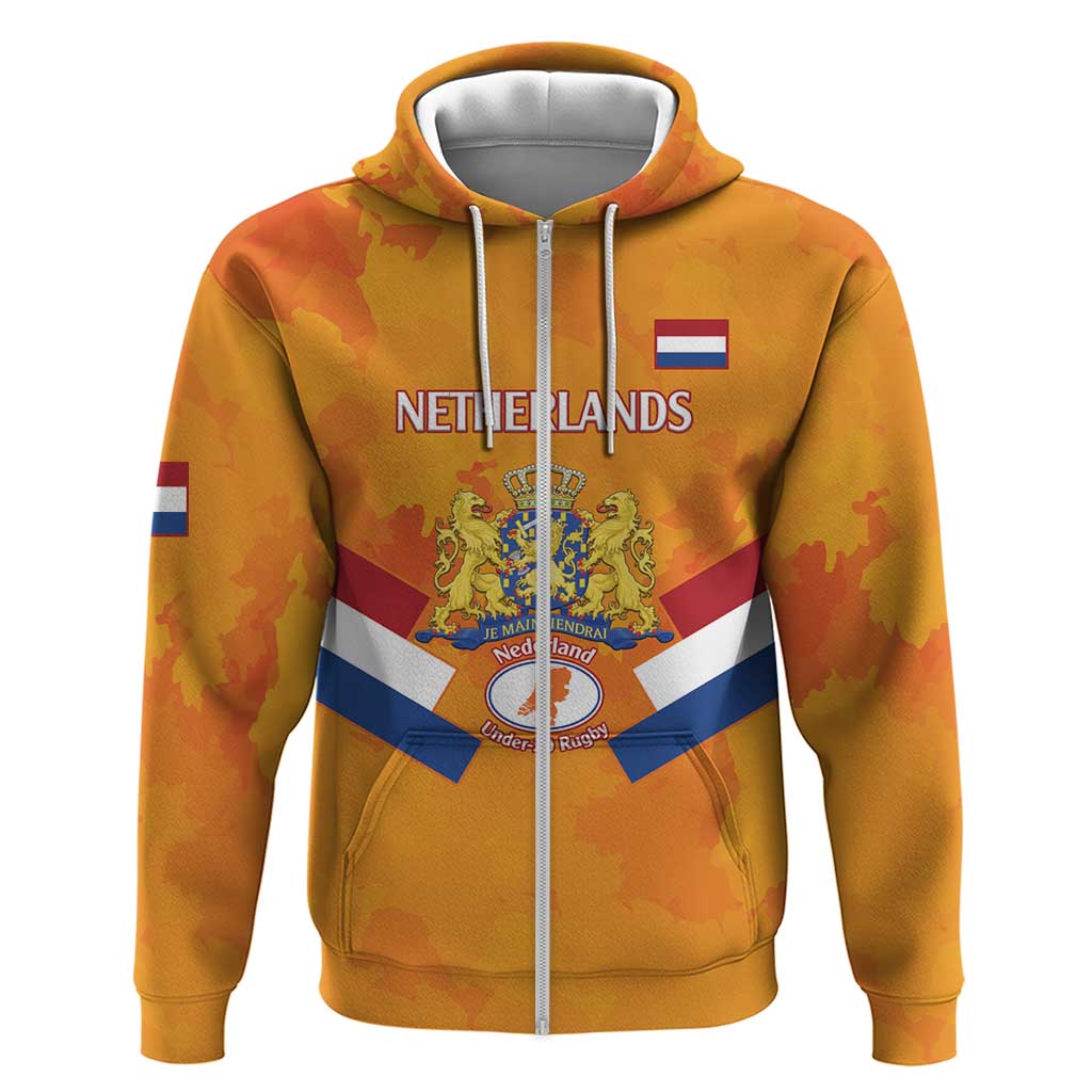 Custom Netherlands Rugby Hoodie 2024 Go Champions Nederland LT14