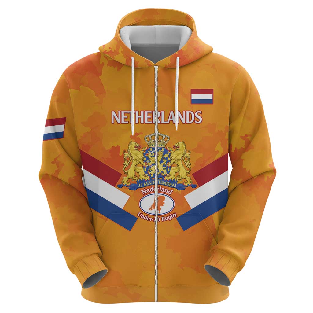 Custom Netherlands Rugby Hoodie 2024 Go Champions Nederland LT14