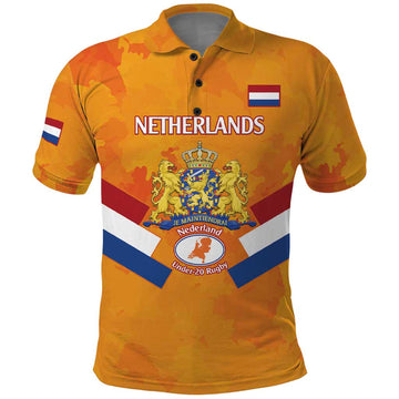 Custom Netherlands Rugby Polo Shirt 2024 Go Champions Nederland LT14