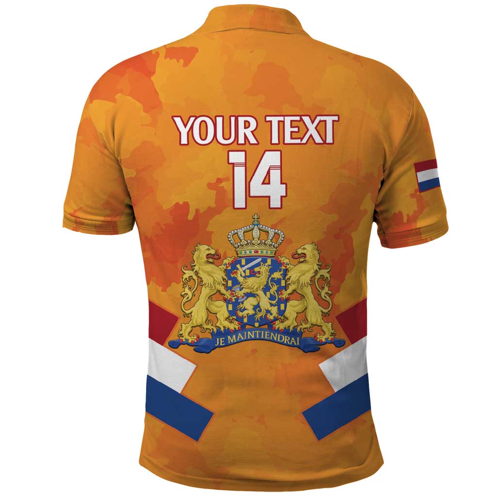 Custom Netherlands Rugby Polo Shirt 2024 Go Champions Nederland LT14
