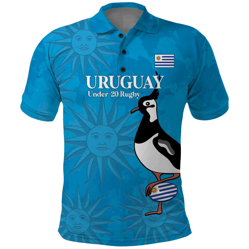 Custom Uruguay Rugby Polo Shirt 2024 Go Champions Southern Lapwing LT14