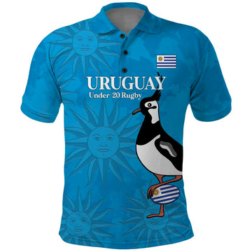 Custom Uruguay Rugby Polo Shirt 2024 Go Champions Southern Lapwing LT14