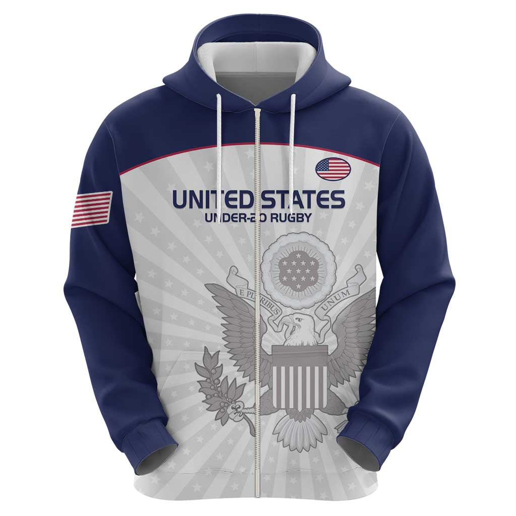 Custom United States Rugby Hoodie 2024 Go Champions Eagles LT14