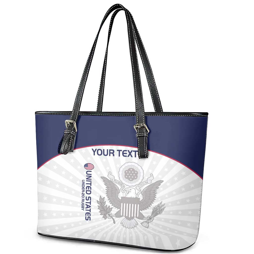 Custom United States Rugby Leather Tote Bag 2024 Go Champions Eagles LT14