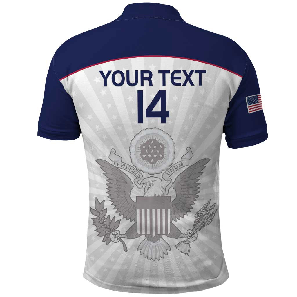 Custom United States Rugby Polo Shirt 2024 Go Champions Eagles LT14