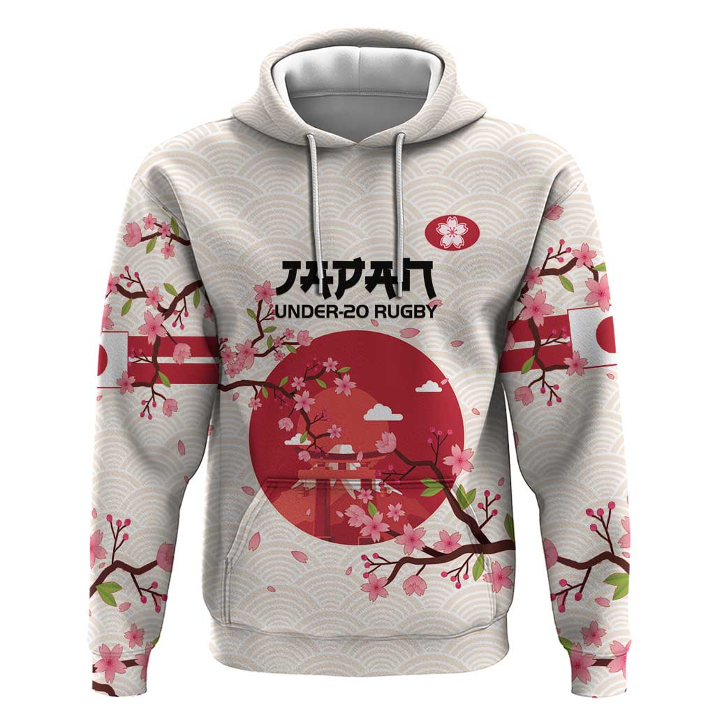 Custom Japan Rugby Hoodie 2024 Go Champions Cherry Blossoms LT14