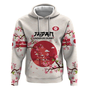 Custom Japan Rugby Hoodie 2024 Go Champions Cherry Blossoms LT14