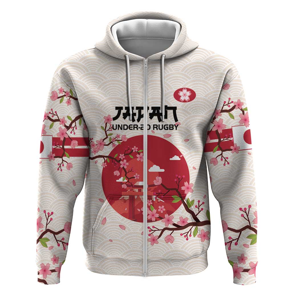 Custom Japan Rugby Hoodie 2024 Go Champions Cherry Blossoms LT14