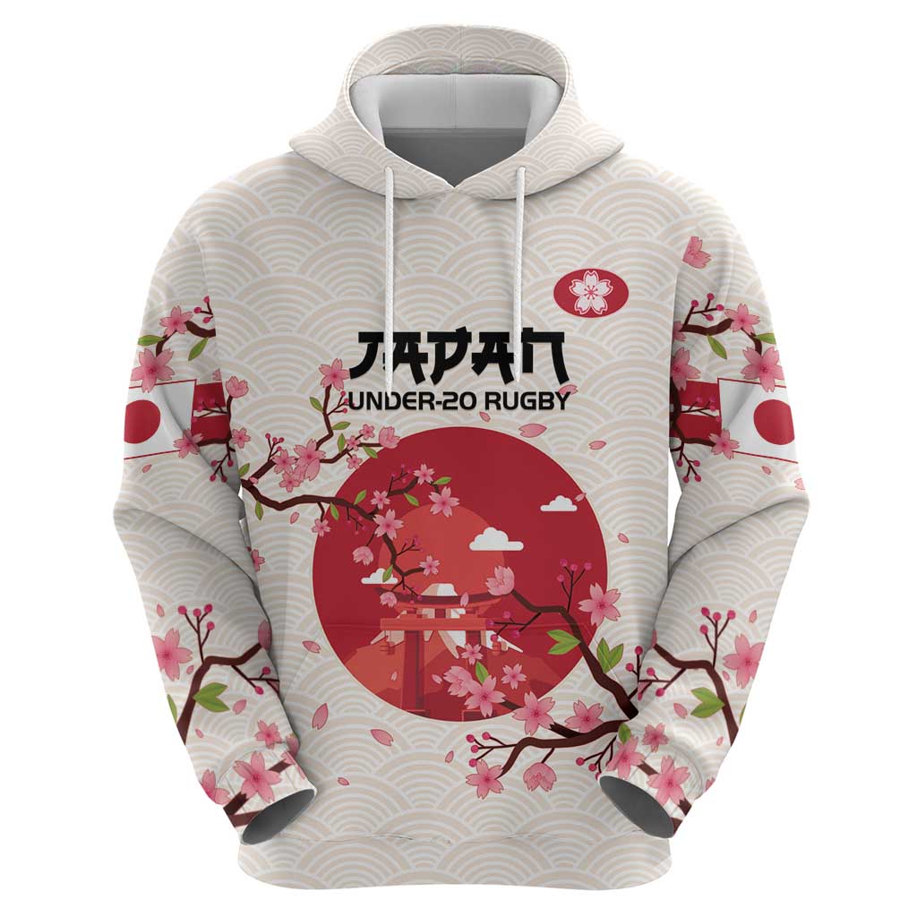 Custom Japan Rugby Hoodie 2024 Go Champions Cherry Blossoms LT14