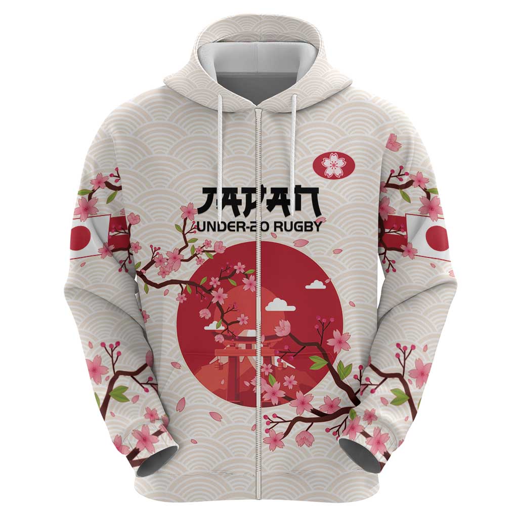 Custom Japan Rugby Hoodie 2024 Go Champions Cherry Blossoms LT14