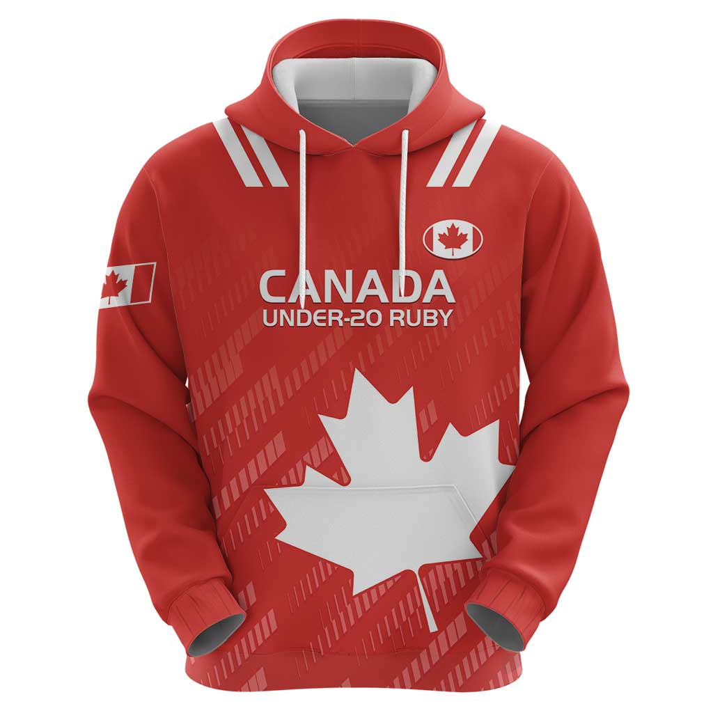 Custom Canada Rugby Hoodie 2024 Go Champions Maple Leaf LT14