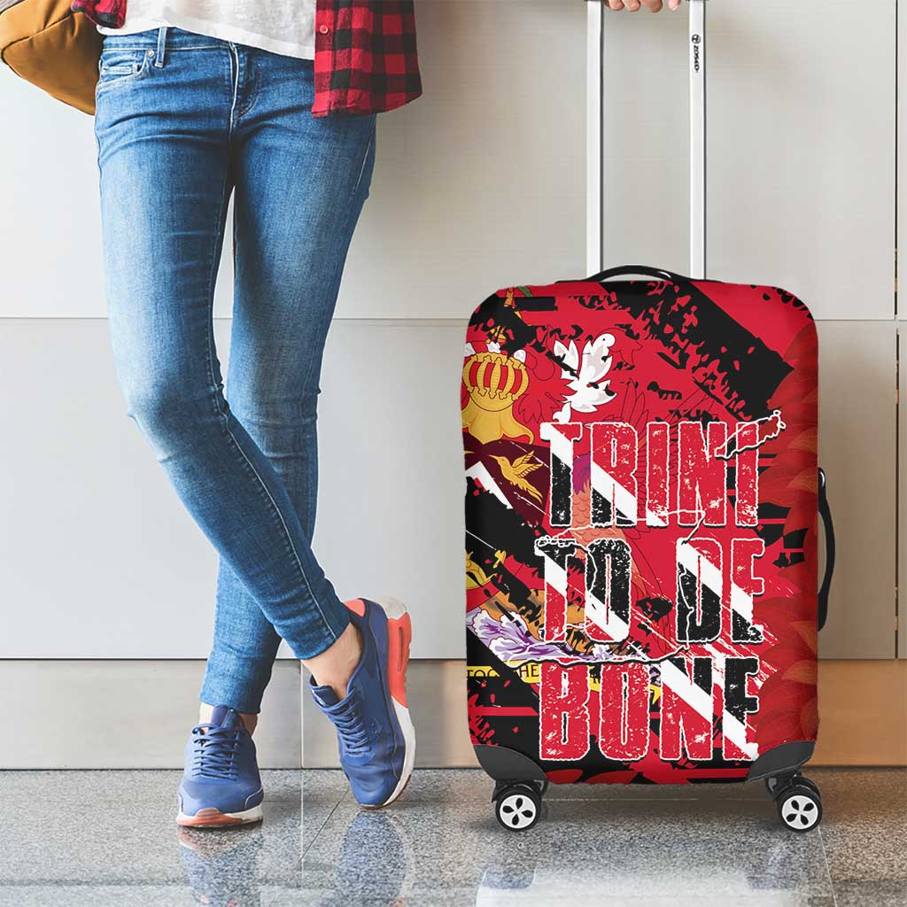 Trini To De Bone Luggage Cover Proud To Be Trinidad and Tobago LT14