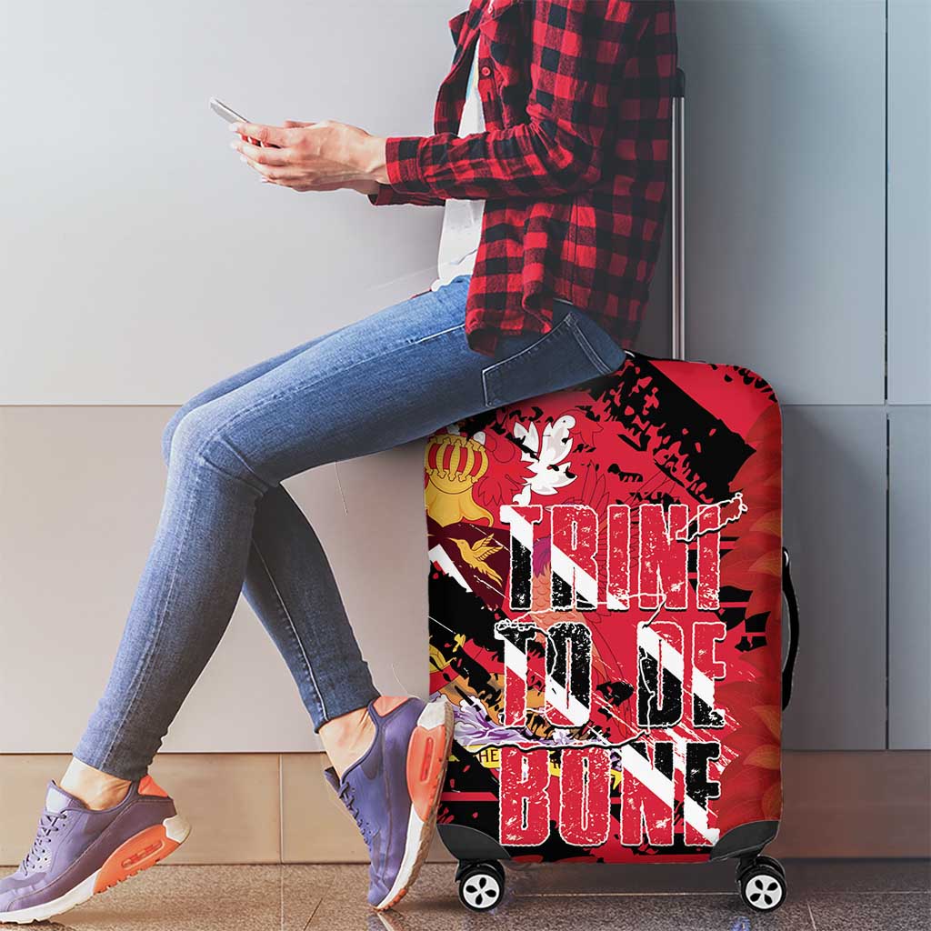 Trini To De Bone Luggage Cover Proud To Be Trinidad and Tobago LT14