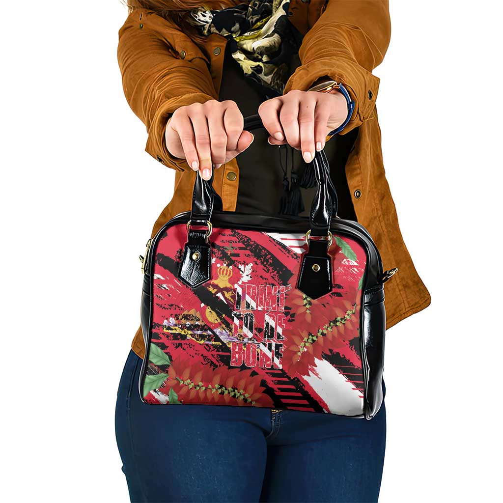 Trini To De Bone Shoulder Handbag Proud To Be Trinidad and Tobago LT14